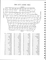 Iowa Auto Licence Index, Mitchell County 1968